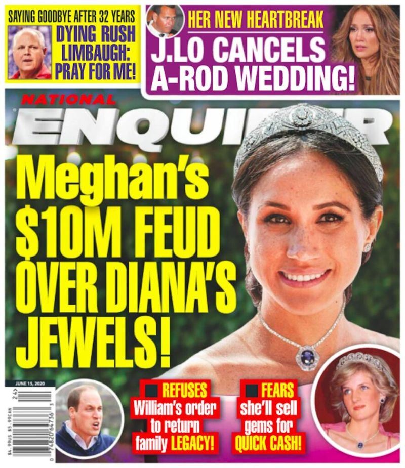 Ar Meghan Markle pabėgo iš Anglijos su 10 milijonų dolerių vertės princesės Dianos papuošalais?