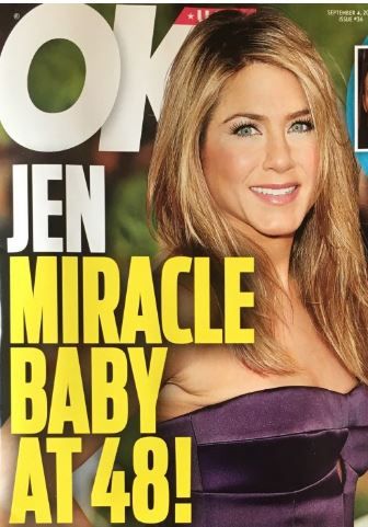 Jennifer Aniston EI ole 48-aastaselt imelapsega rase, hoolimata tabloidide kaaneloost