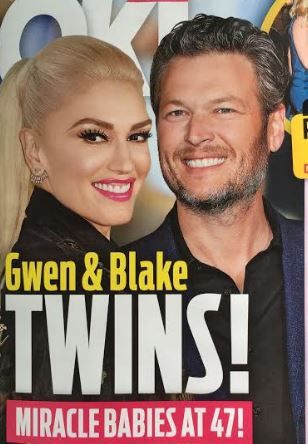 Gwen Stefani, Blake Shelton Twins Tabloidi kaanelugu väljamõeldud