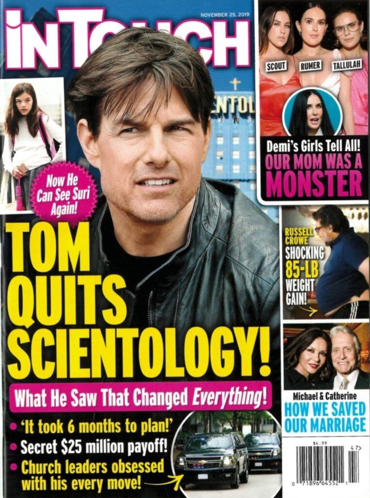 ¿Tom Cruise deja la cienciología para volver a ver a Suri?