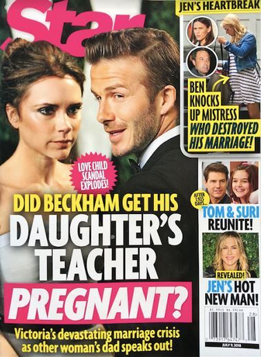 Davidas Beckhamas mokytojas nėščia