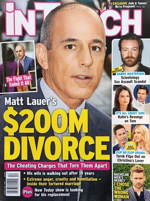 Matt Lauer NO se divorciará de su esposa, lo reemplazaron en 'Today Show', a pesar del informe