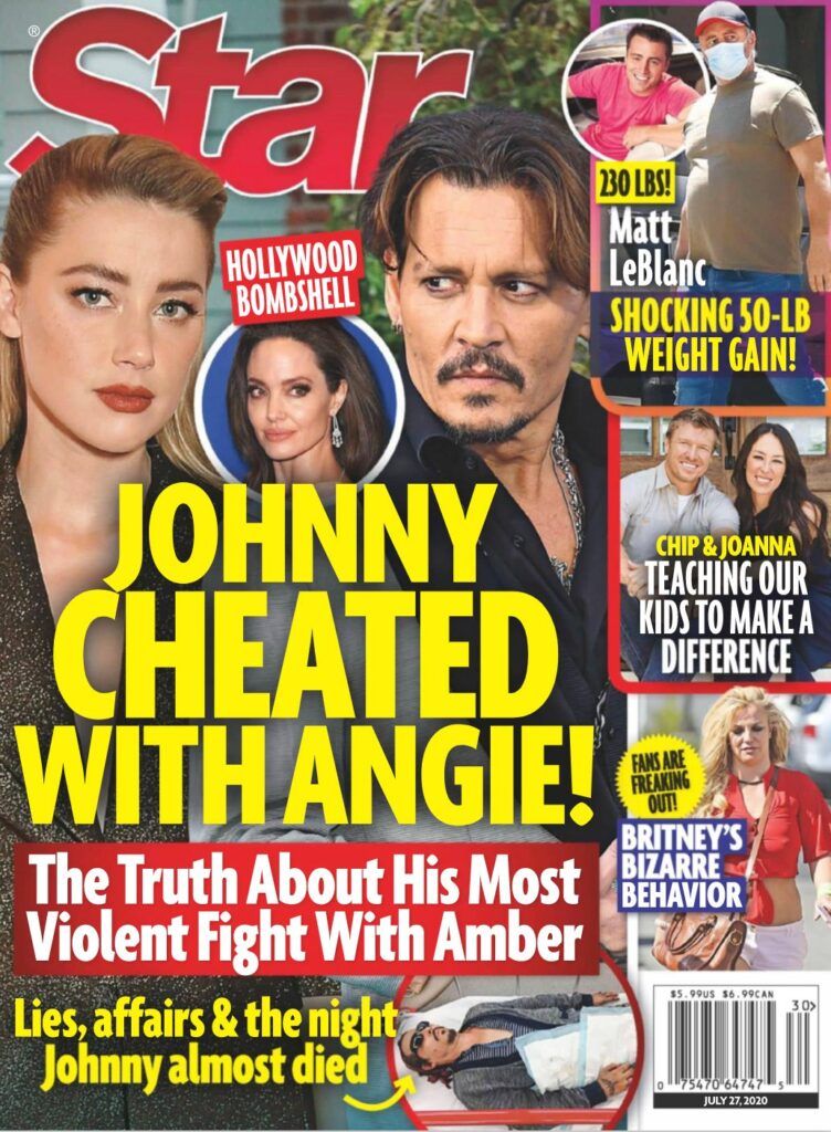 Johnny Depp petti Amber Heardia Angelina Jolien kanssa?