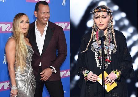 Jennifer Lopez nėra laiminga Alex Rodriguez Buvusi Madonna dalyvavo VMA, teiginys yra neteisingas