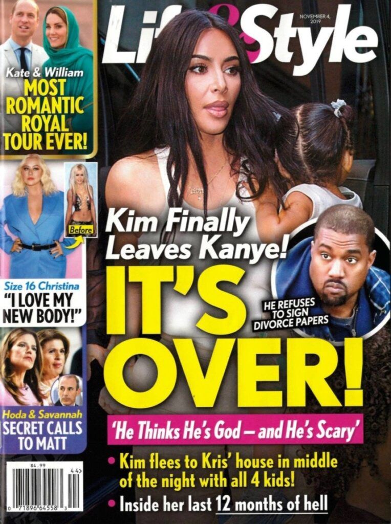 Kim Kardashian käveli ulos Kanye Westin kanssa ja otti lapset?