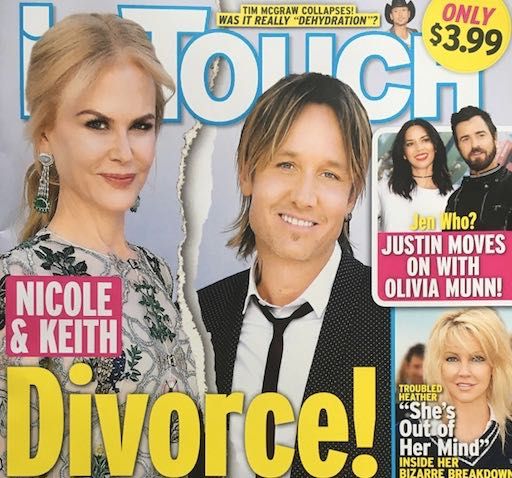 Nicole Kidman ja Keith Urban EI lahutanud pärast ebaõnnestunud nõustamisretriiti, hoolimata aruandest