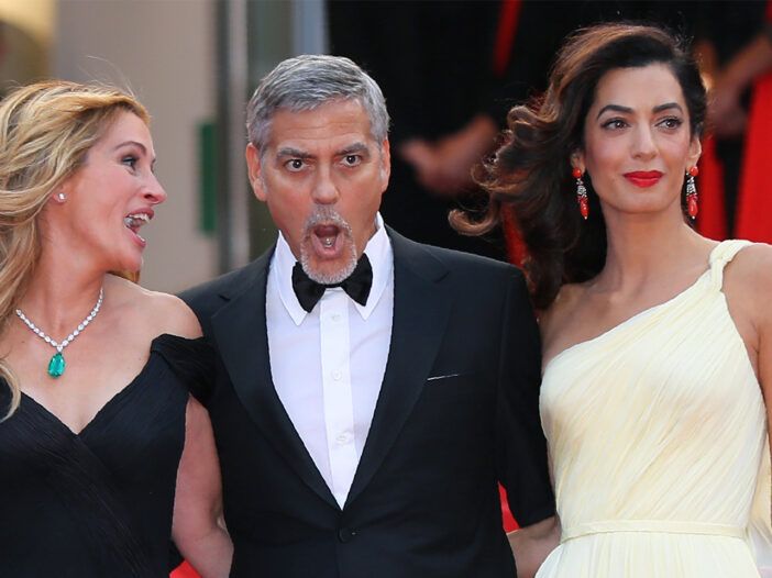 Amal Clooney advierte a Julia Roberts: 'No toques' a George Clooney