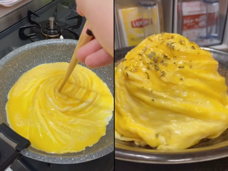 'Tornado Omelette' è l'hack di uova stravagante ma sorprendentemente facile che sicuramente impressionerà