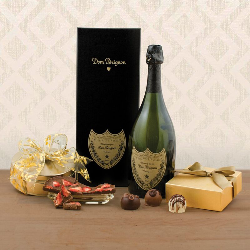 Darčekový kôš Dom Pérignon & Hľuzovky