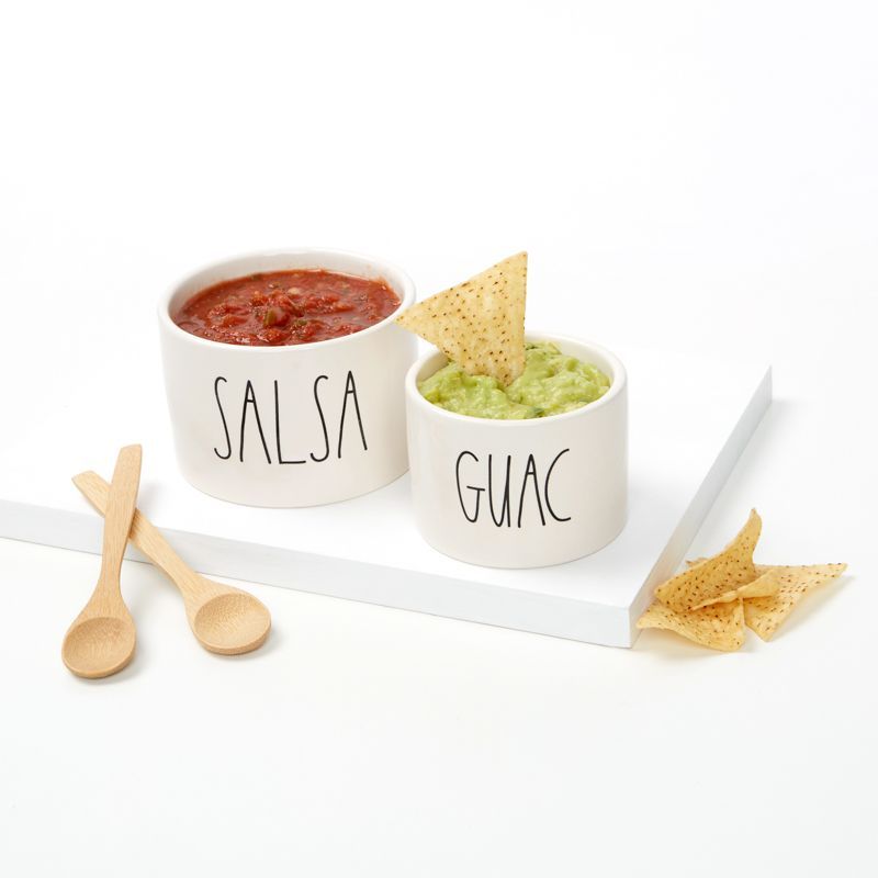 Imagen del producto de los tazones para servir salsa y guacamole Rae Dunn.