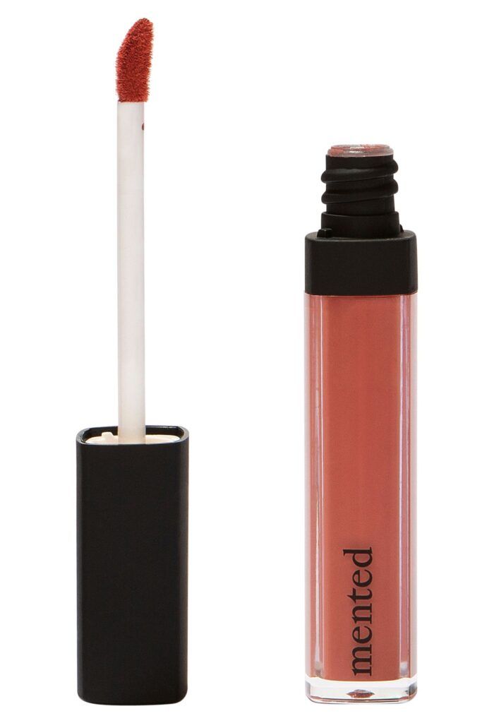 Produktbilde av Mented Cosmetics flytende leppestift i ferskenfarget.